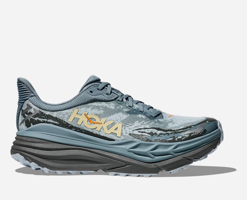 HOKA Stinsontrail Shoes Slate Blue Asphalt Grey