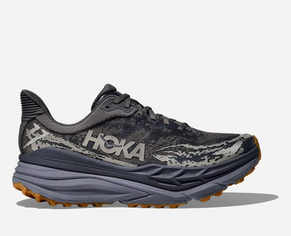 HOKA Stinson 7 Trail Shoes Satellite Grey Varsity Navy