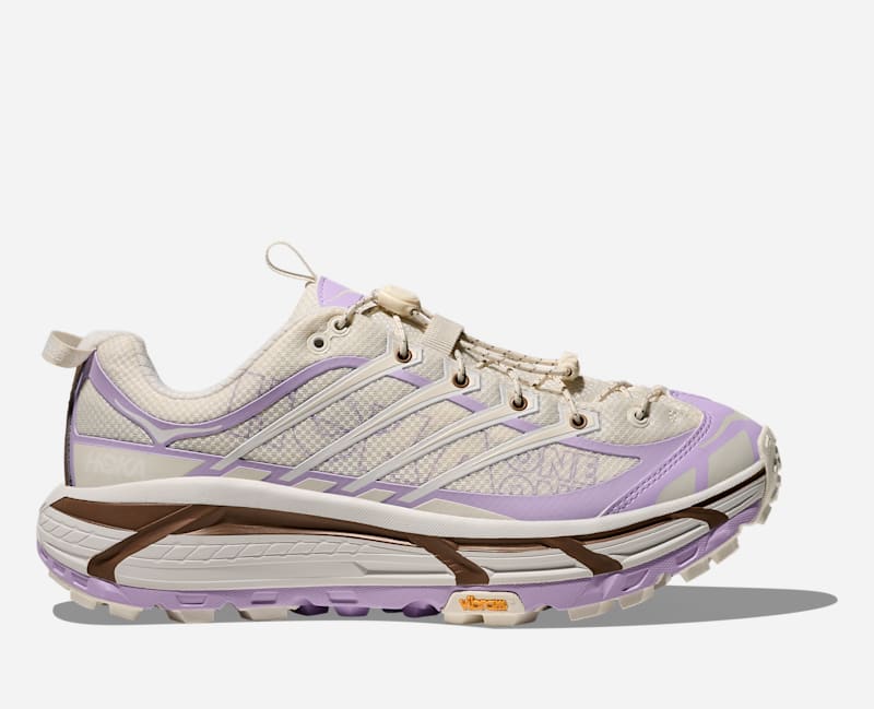 HOKA Mafate Threelifestyle Shoes Alabaster Iris Flower