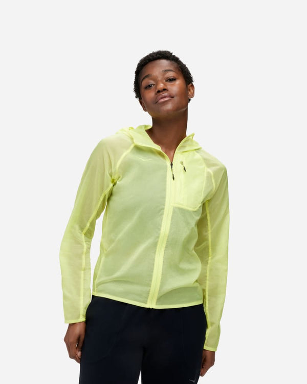 HOKA Skyflow Jacket Citrus Glow, Size Large