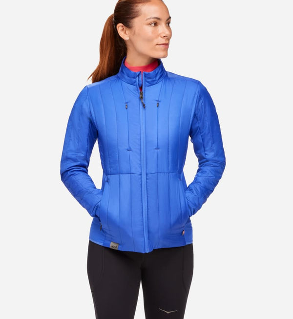 HOKA ColdSnap Jacket Dazzling Blue, Size Large