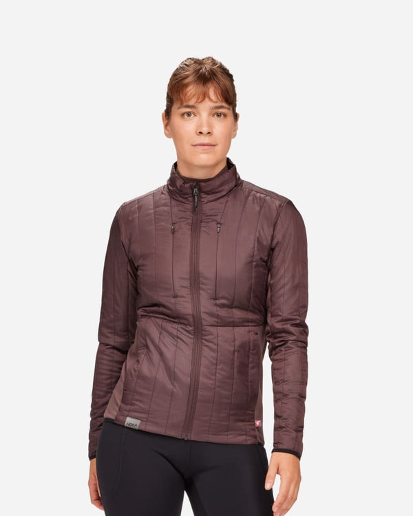 HOKA ColdSnap Jacket Raisin, Size Large