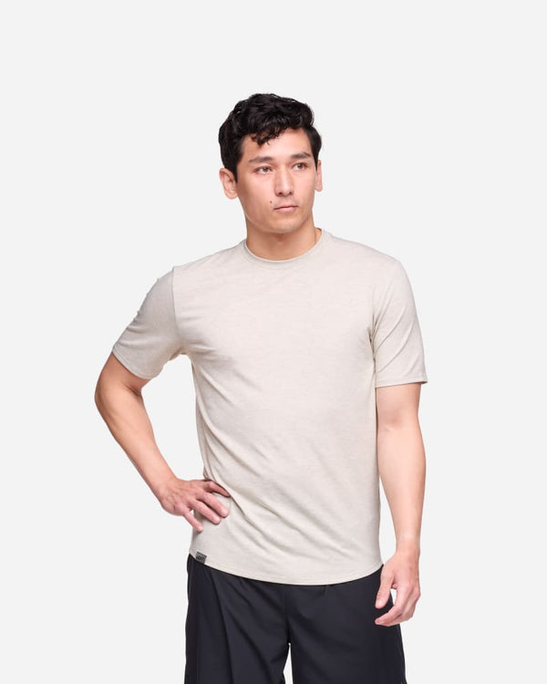 HOKA Essential T-Shirt Sesame HtrXL