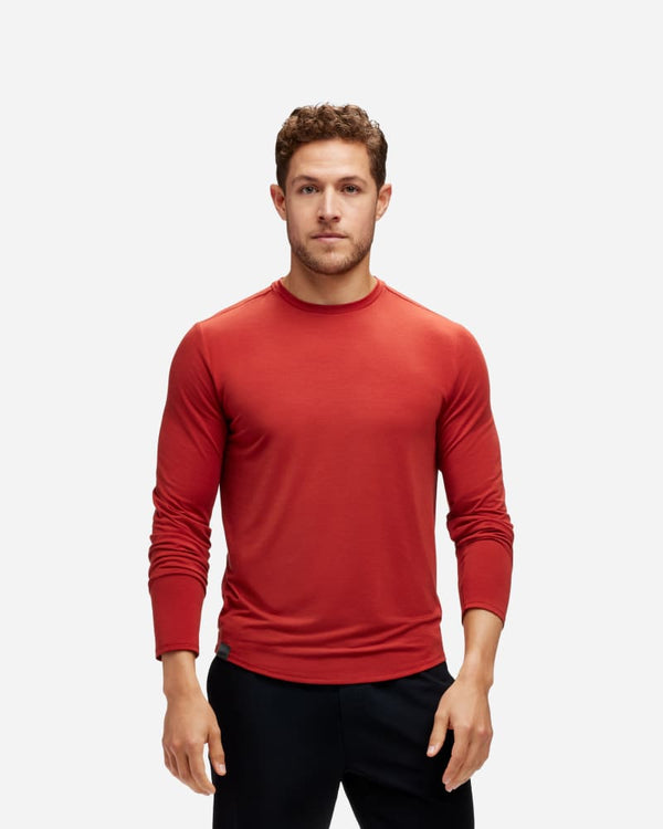 HOKA Essential Long-Sleeve T-Shirt RustXL