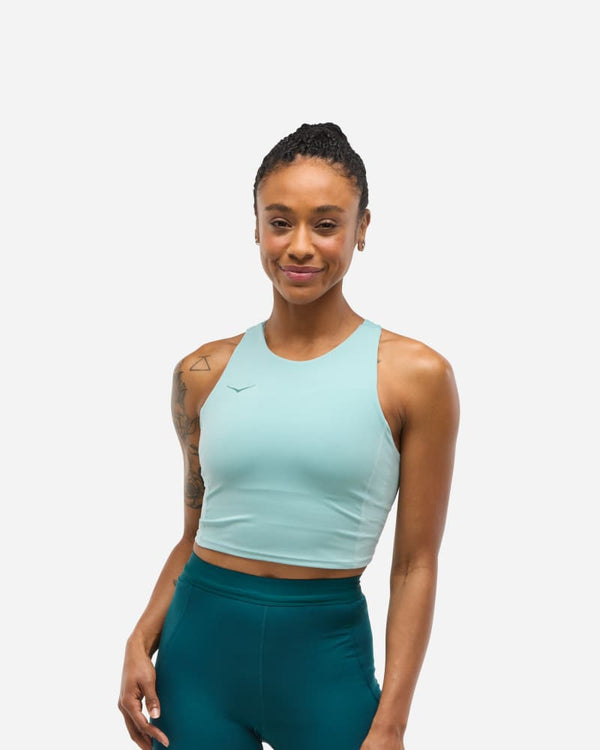 HOKA Elaro Crop Bra Druzy, Size Small