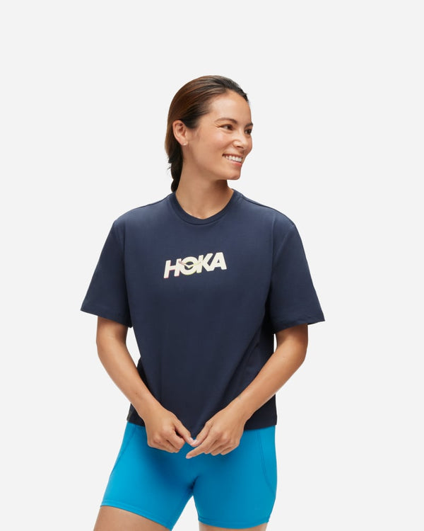 HOKA Graphic SS T-Shirt Outer Space, Size Large