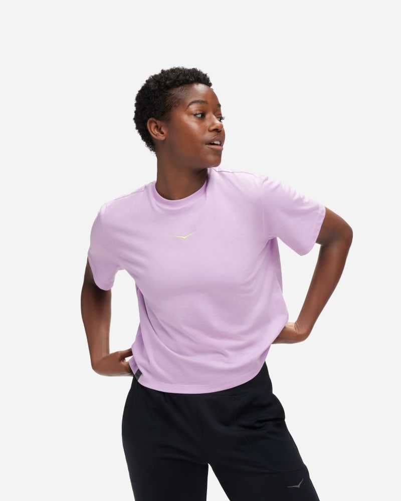 HOKA Graphic Ss T-Shirt Violet Bloom