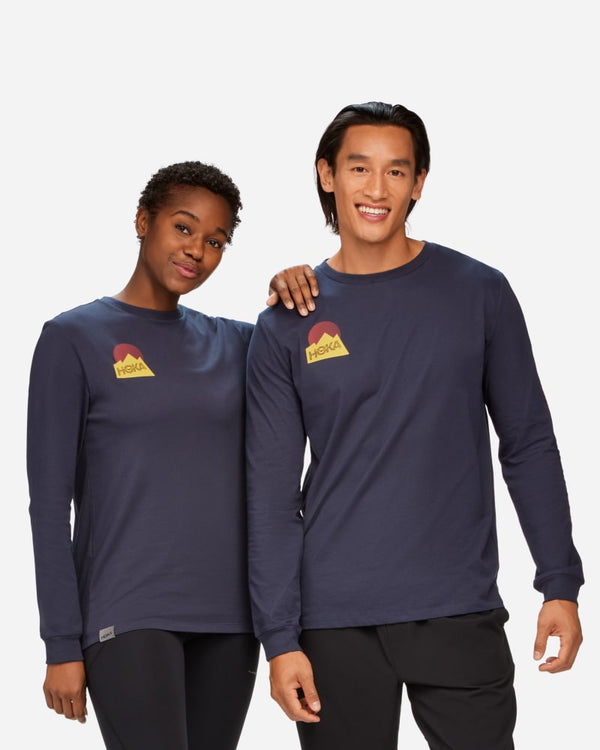 HOKA Graphic LS T-Shirt Outer Space