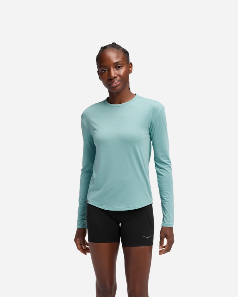 HOKA Essential LS T-Shirt Sea Waterxl