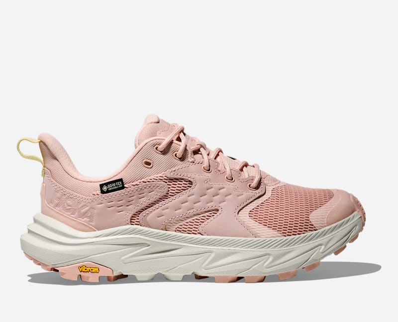HOKA Anacapalow Gore-Tex Hiking Shoes Rose Latte Truffle Salt