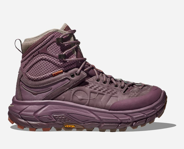 HOKA X Bodega Tor Ultra Hi Hiking Shoes Flint Eggplant