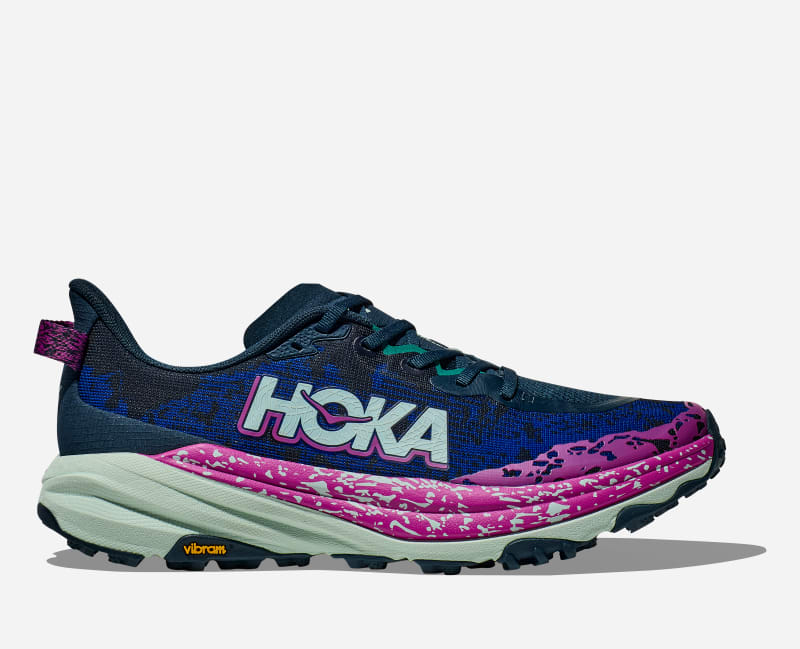 HOKA Speedgoattrail Shoes Stormy Skies Aqua Breeze
