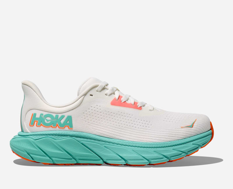 HOKA Arahiroad Running Shoes Frost Aqua Glow