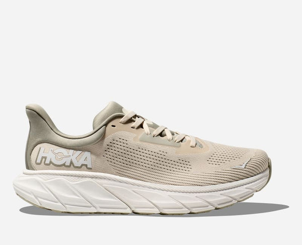 HOKA Arahi 7 Road Running Shoes Oat Milk Barley