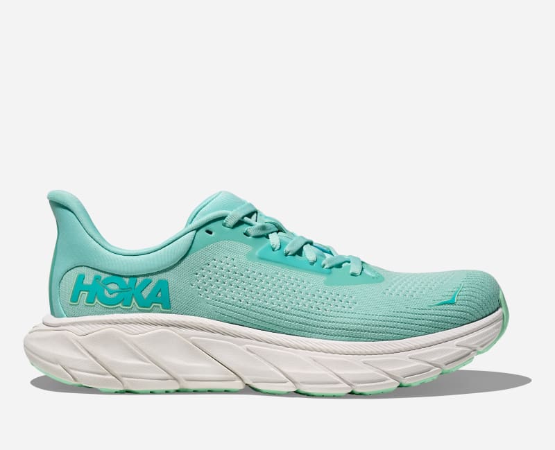HOKA Arahiroad Running Shoes Blue Spark Snow Melt