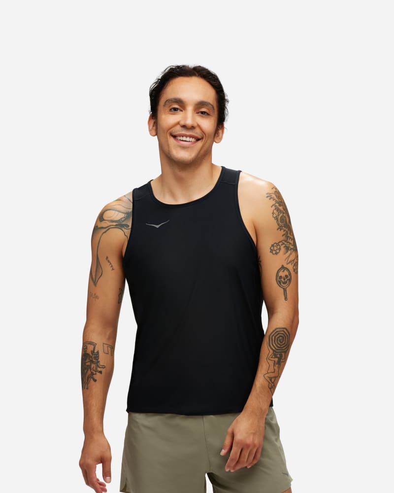 HOKA Airolite Run Tank Top Blackedium