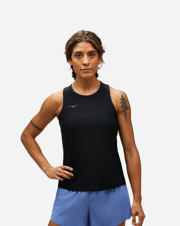 HOKA Airolite Run Tank Black, Size Large