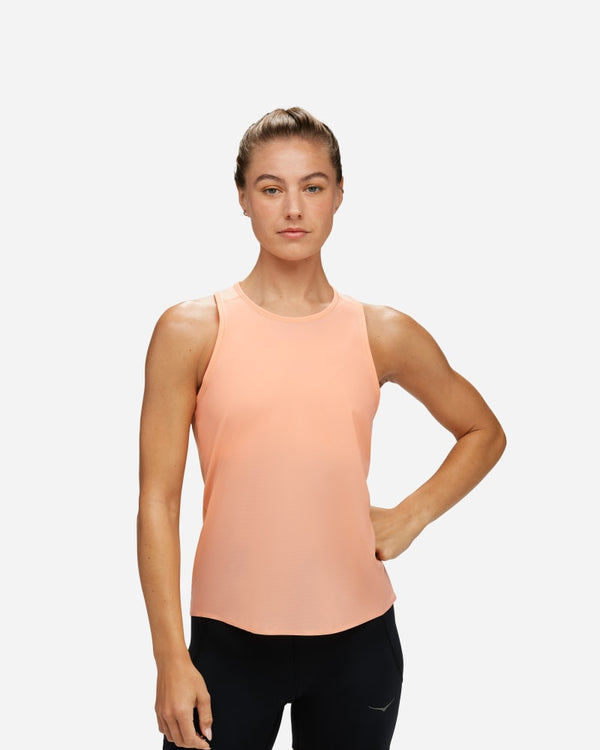 HOKA Airolite Run Tank Papaya, Size Large