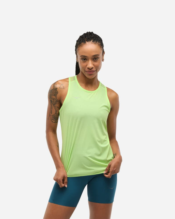 HOKA Airolite Run Tank Tart Apple, Size Large