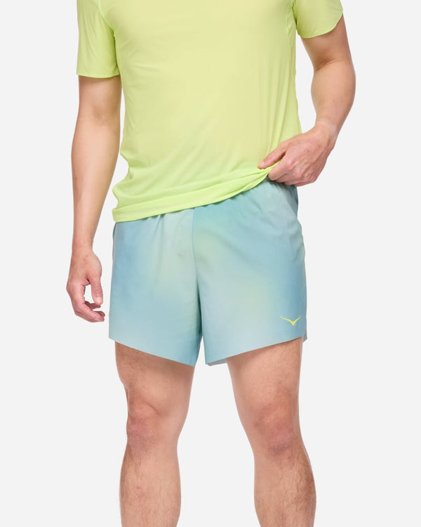 HOKA Glide 5'' Short with Brief Run Print