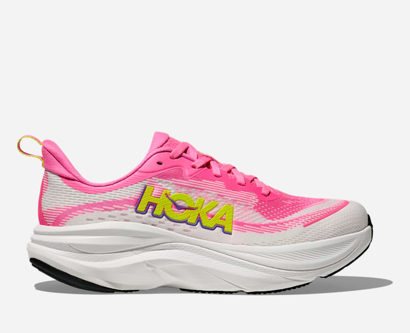 HOKA Skyflow Road Running Shoes Neon Rose Neon HOKA Citrus