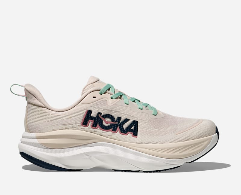 HOKA Skyflow Road Running Shoes Rose Cream Alabaster