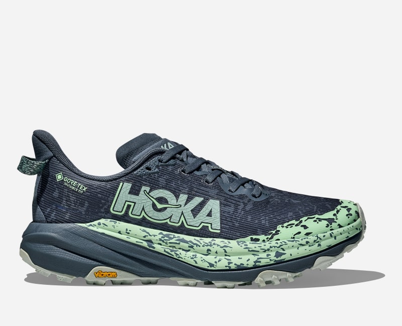 HOKA Speedgoatgore-Tex Trail Shoes Thunder Cloud Mint Fluorite