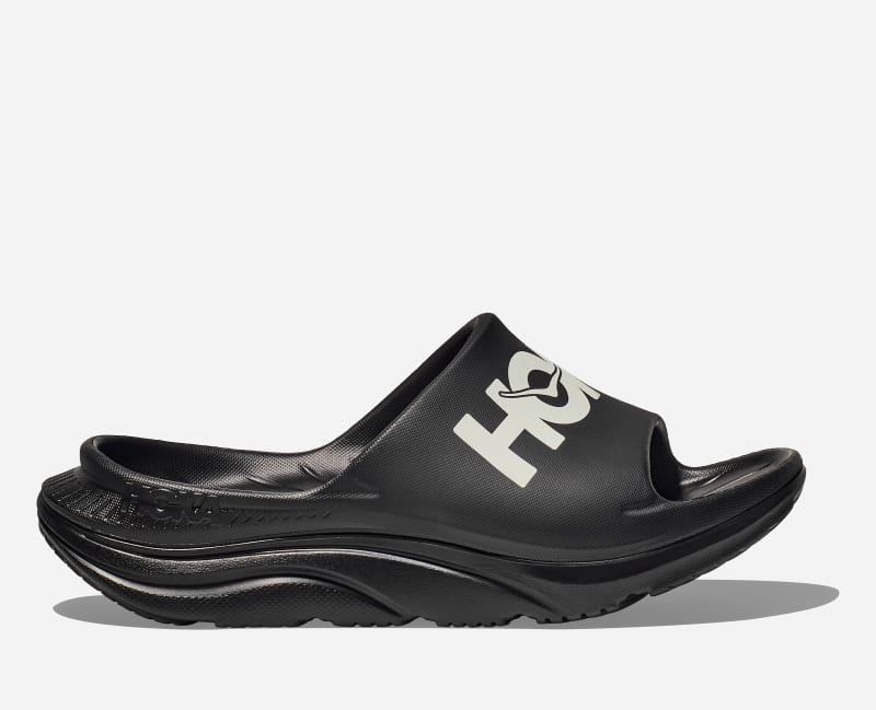 HOKA Ora Athletic Slide Black White W