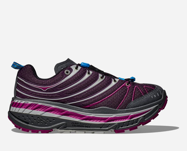 HOKA Stinson Evo OG Lifestyle Shoes Aubergine Fuchsia