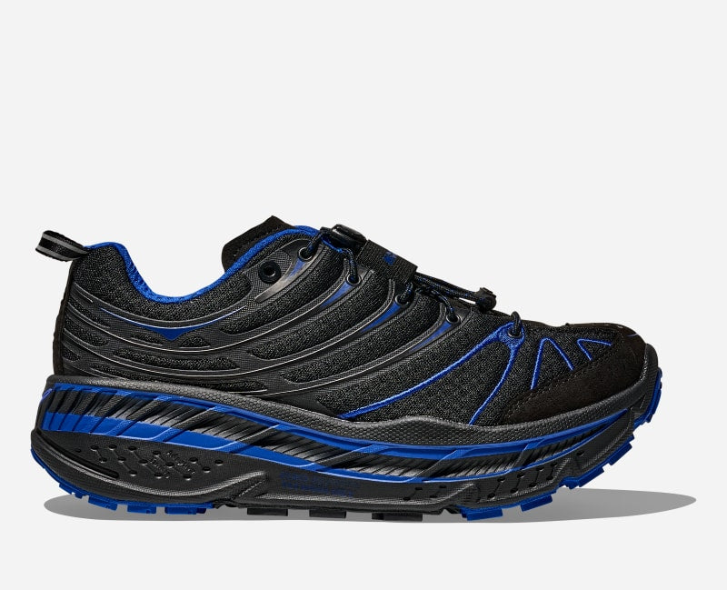 HOKA Stinson Evo Og Lifestyle Shoes Black Ultramarine
