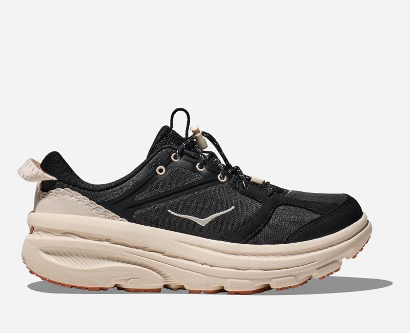 HOKA Bondi Bls Lifestyle Shoes Black Alabaster