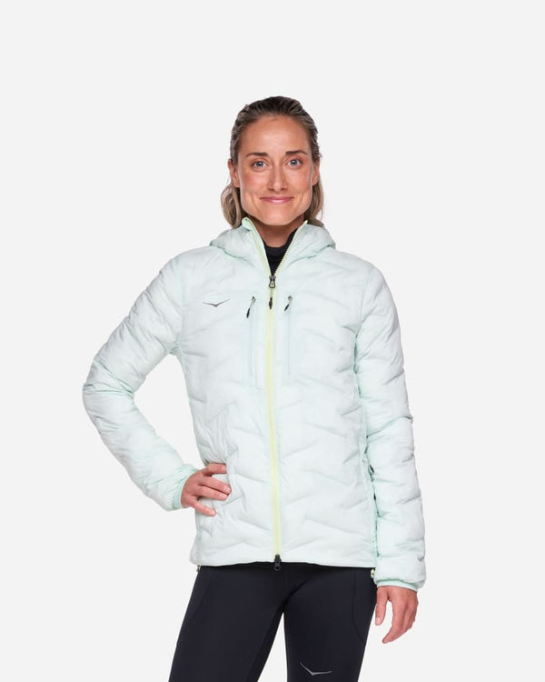 HOKA SkyFill Outdoor Jacket Aqua Breeze, Size Large