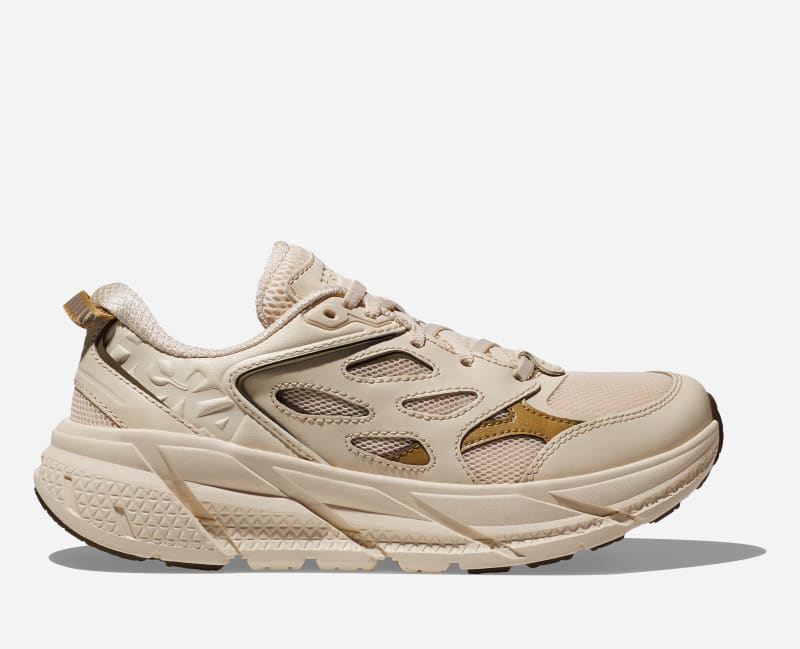 HOKA Clifton L Lifestyle Shoes Vanilla Wheat