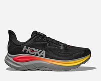 HOKA Clifton 10 Road Running Shoes in Black Galactic Grey