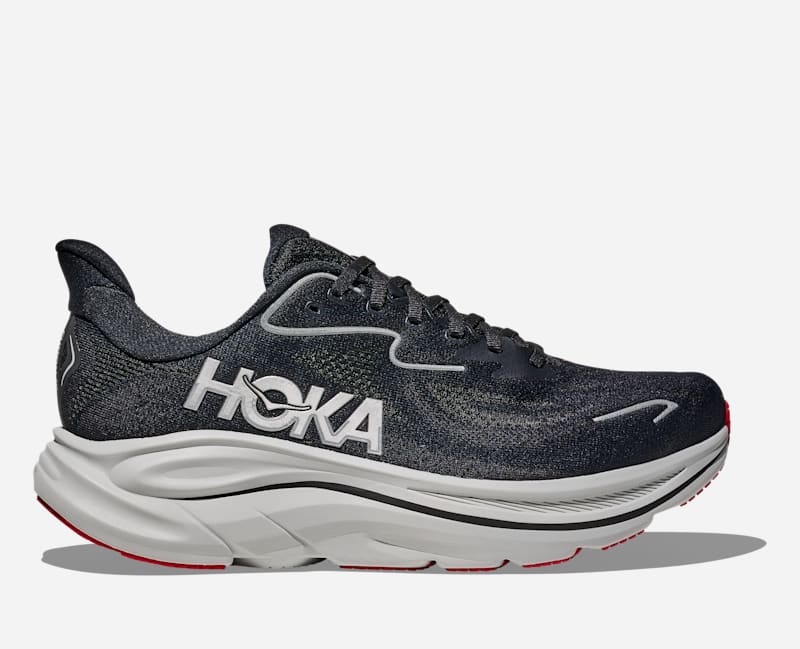 HOKA Cliftonroad Running Shoes Black Silver