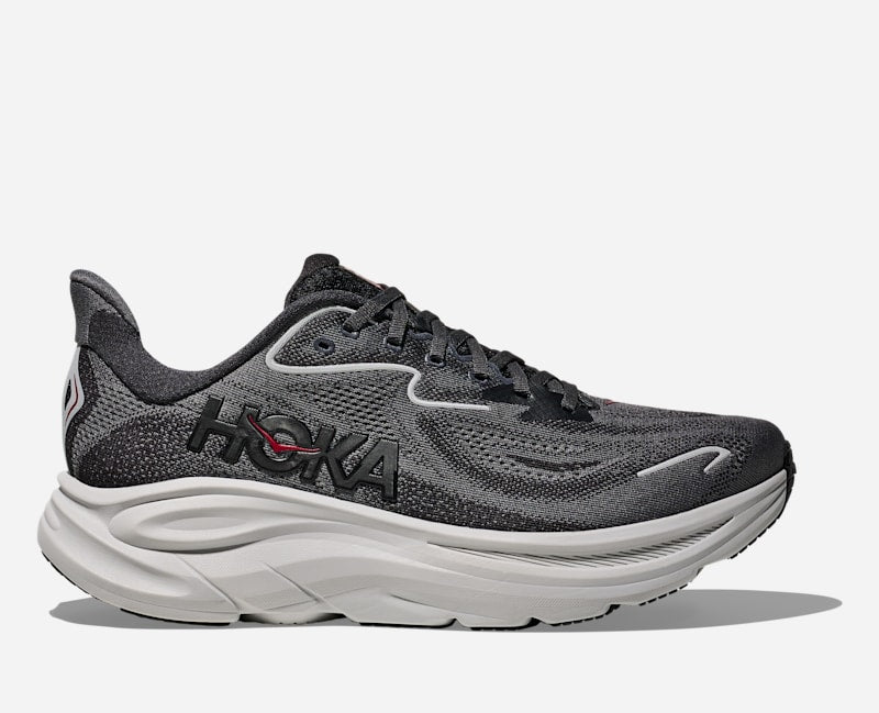 HOKA Cliftonroad Running Shoes Carbon Black Satellite Grey
