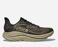 HOKA Clifton 10 Road Running Shoes in Dark Roast Black