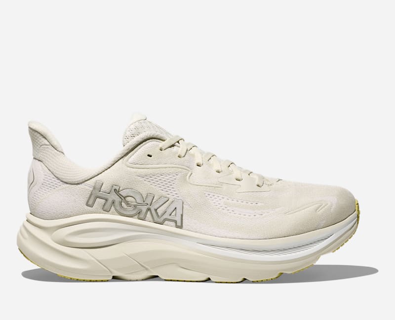 HOKA Cliftonroad Running Shoes Truffle Salt White