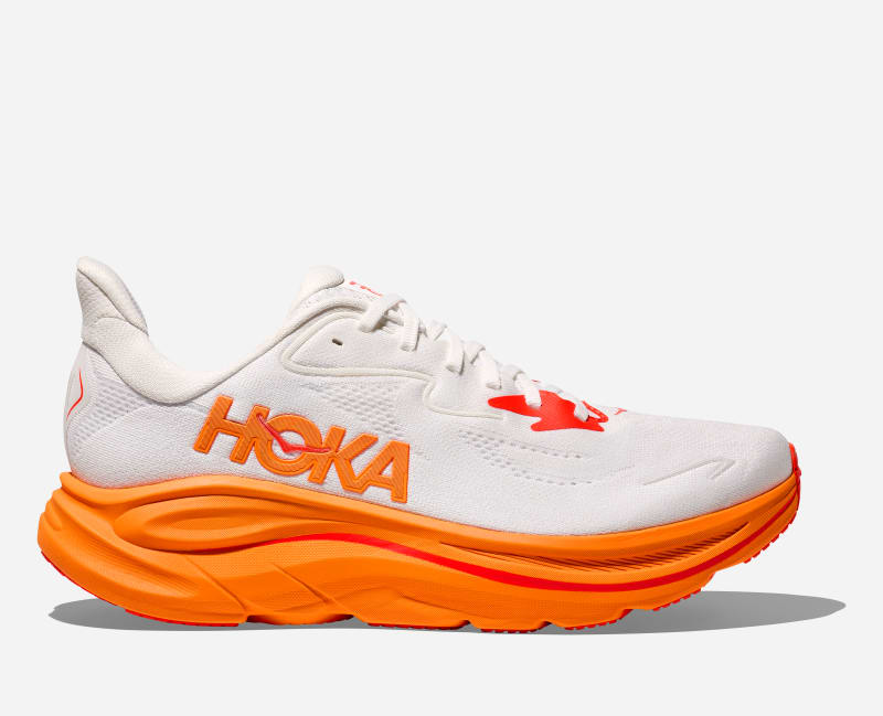HOKA Cliftonroad Running Shoes Frost Orange Zest