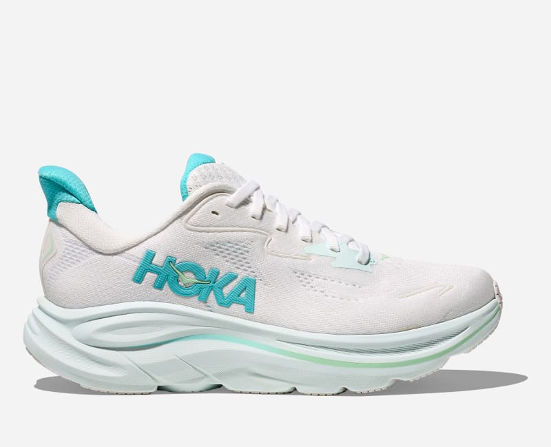 HOKA Cliftonroad Running Shoes White Cielo Blue