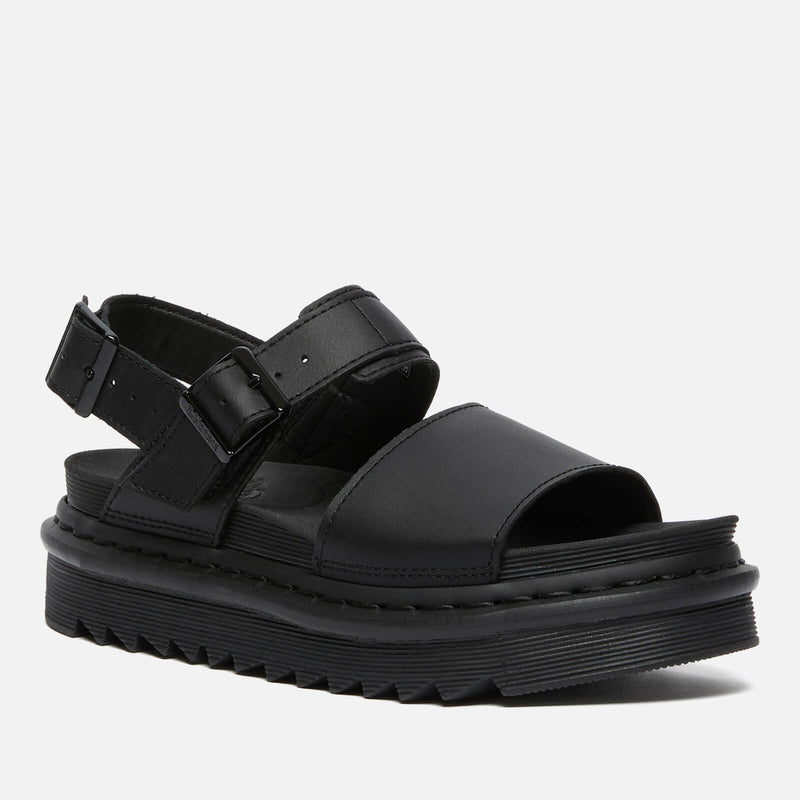 Dr. Martens Women's Voss Leather Strap Sandals Black