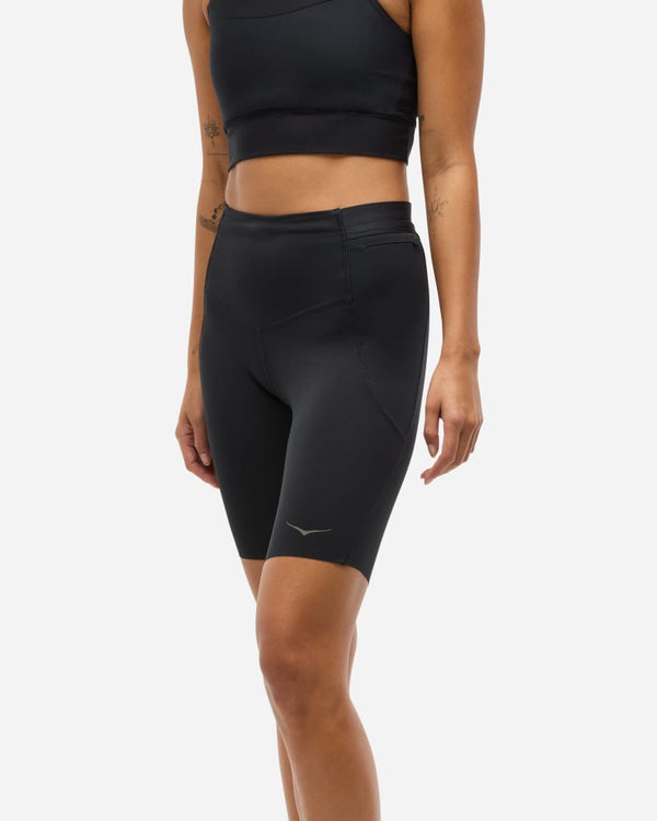 HOKA Novafly 9" Knit Short Black, Size Large