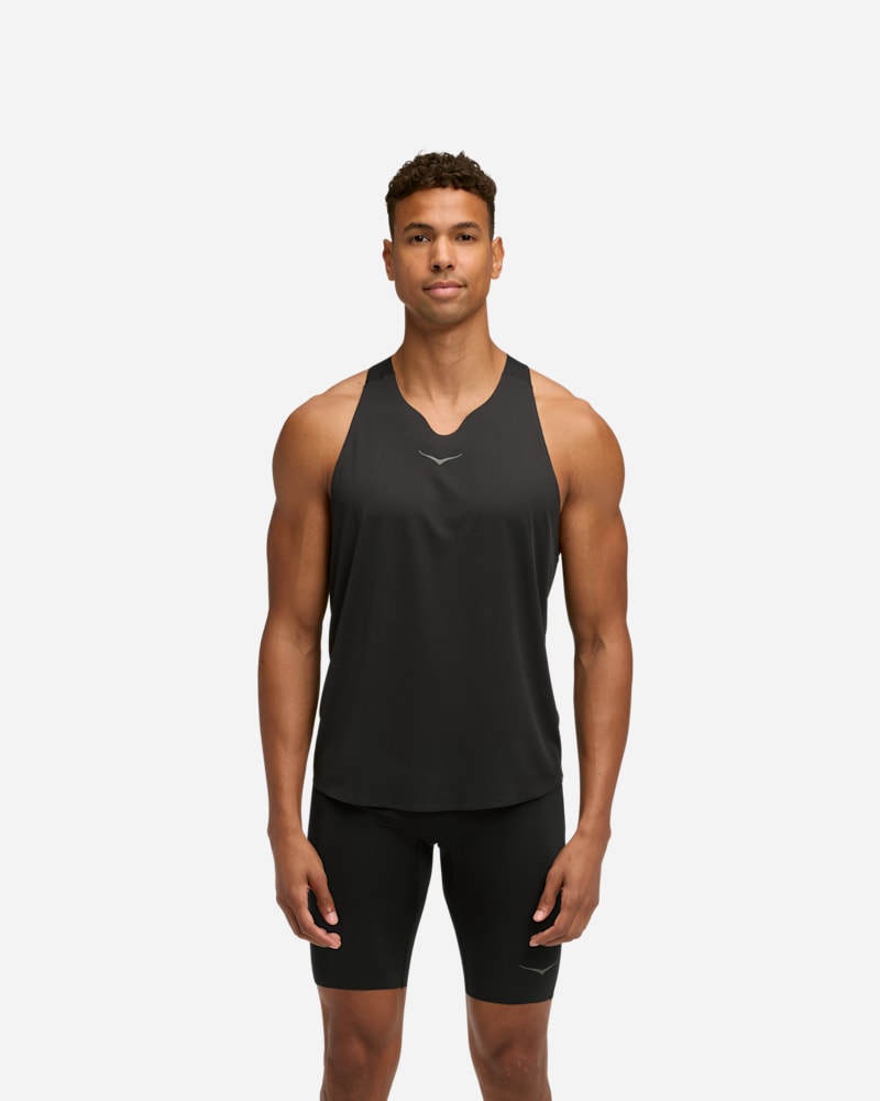 HOKA Race Day Singlet Black