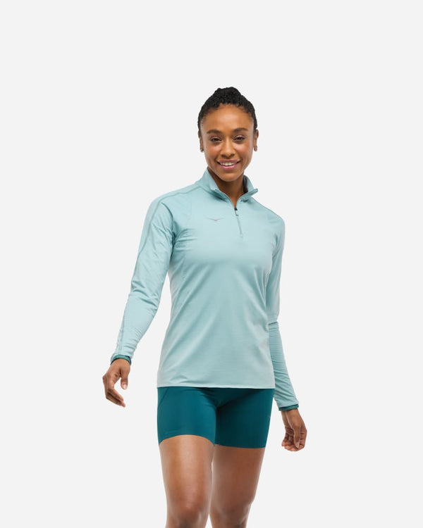 HOKA GlideTech Quarter Zip Jacket Druzy, Size Large