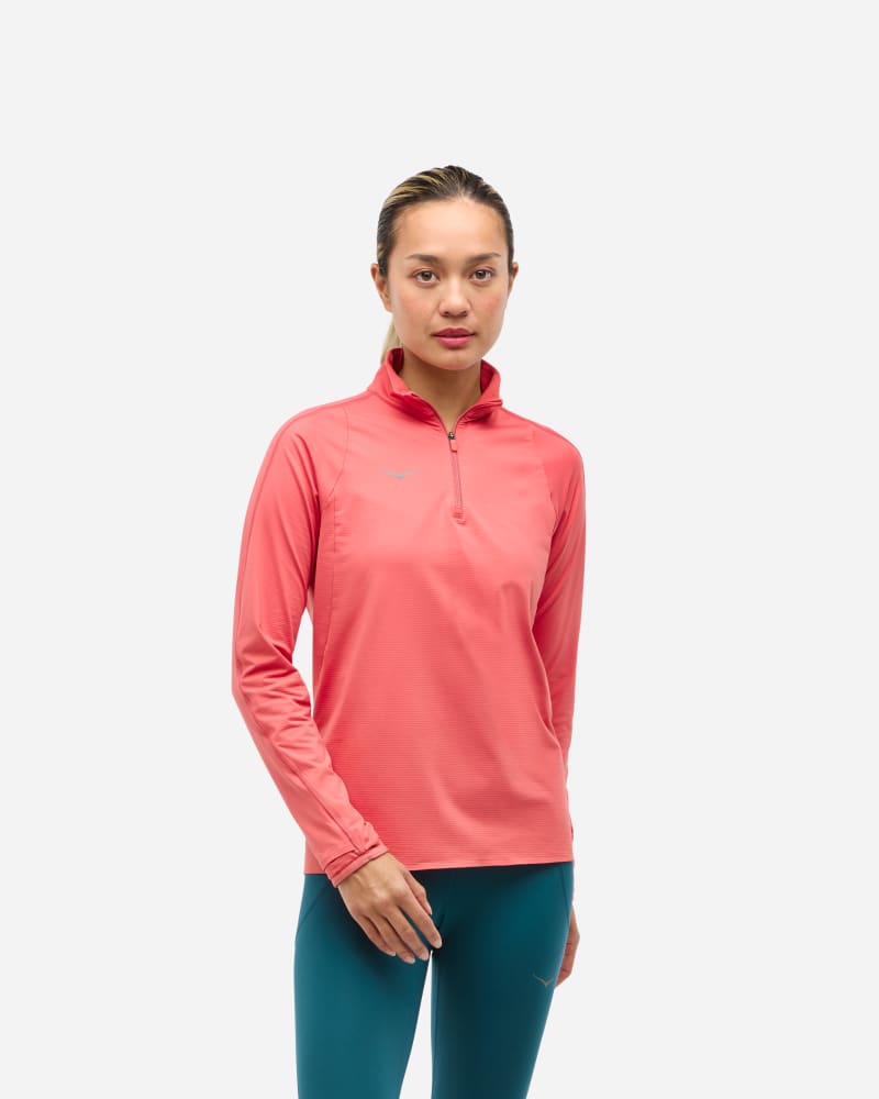 HOKA Glidetech Quarter Zip Jacket Grapfruit