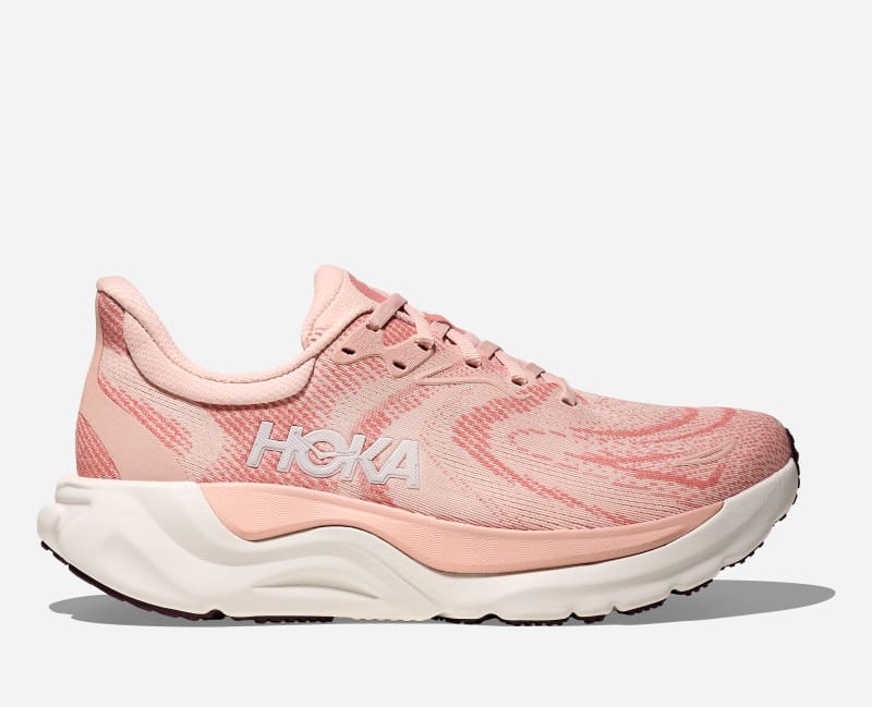 HOKA Arahiroad Running Shoes Blush Rose Latte