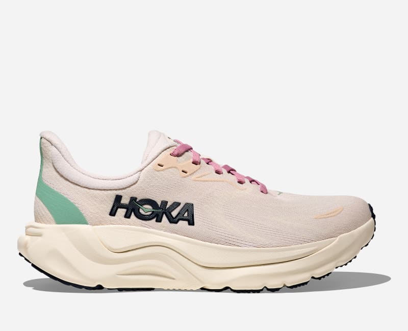 HOKA Arahiroad Running Shoes Rose Cream Alabasterxw