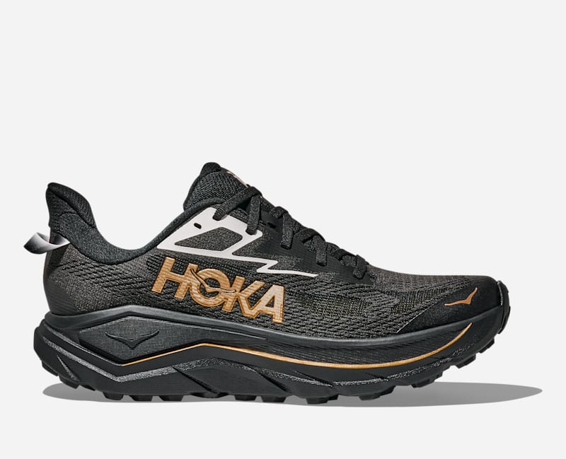 HOKA Challenger 8 Road Running Shoes in Black Gold