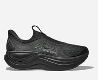 HOKA Skyward Laceless Recovery Shoes in Black
