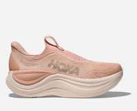 HOKA Skyward Laceless Recovery Shoes in Rose Latte Rose Cream